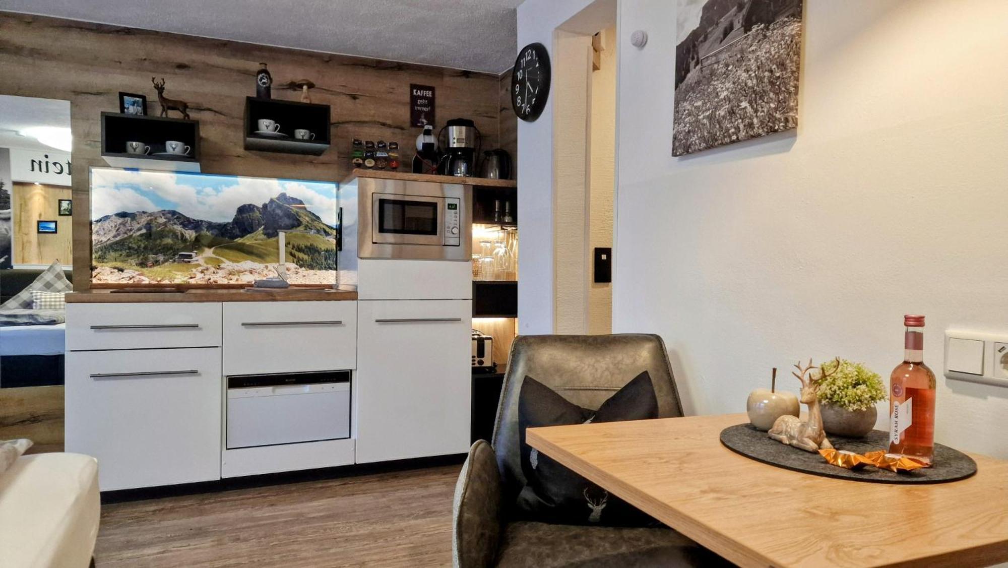 Nr 3 "Aggenstein"-Einzigartige Studio Mit Sued Balkon Inkl Koenigscard Pfronten Luaran gambar